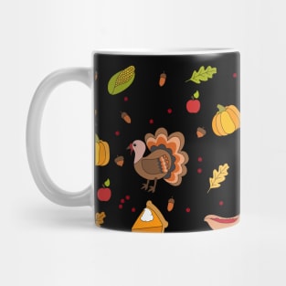 Thanksgiving Turkey pattern Mug